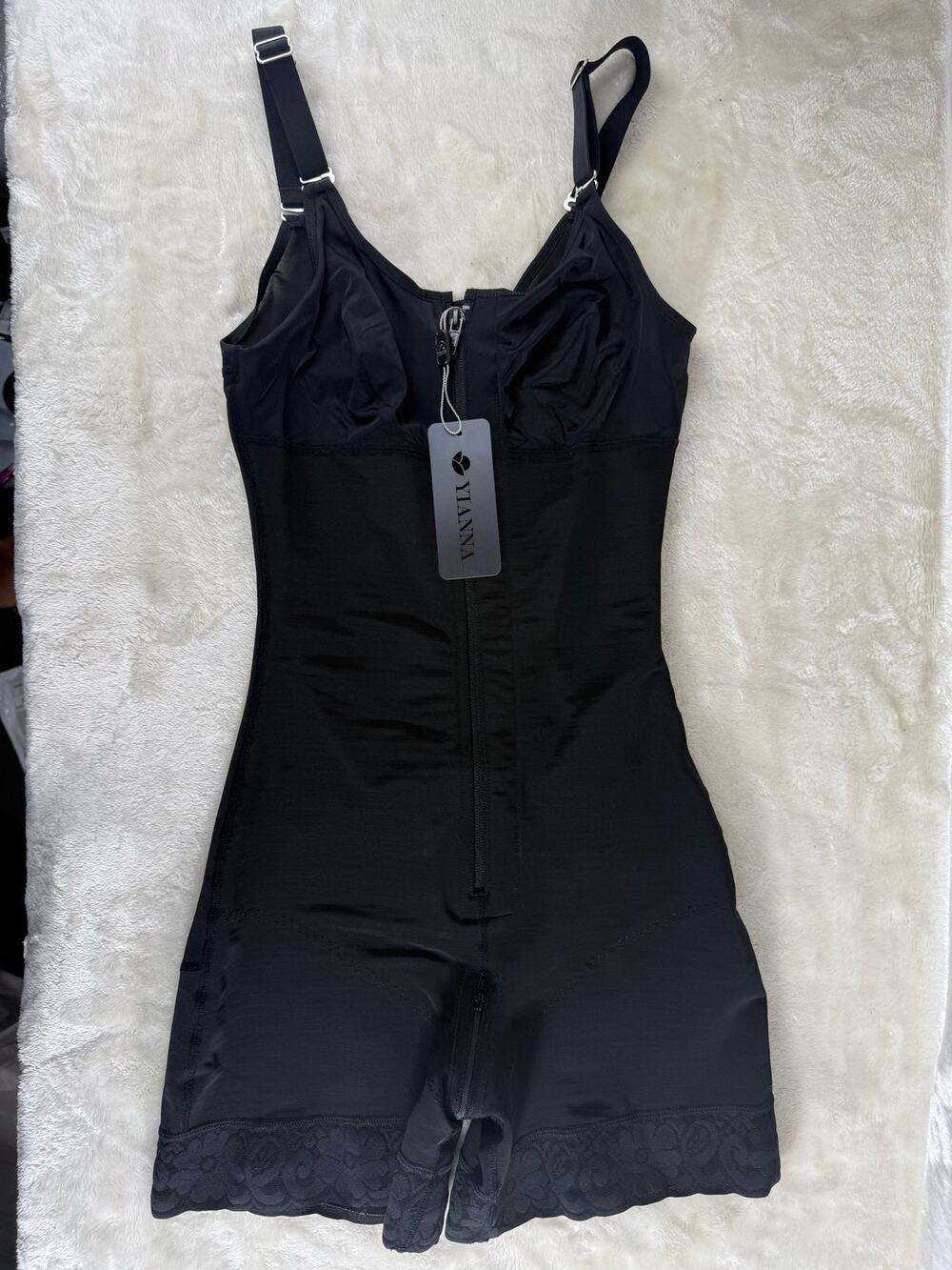 Yianna Fajas Columbianas Shapewear Women's Size L 7283 Zip Front / Crotch